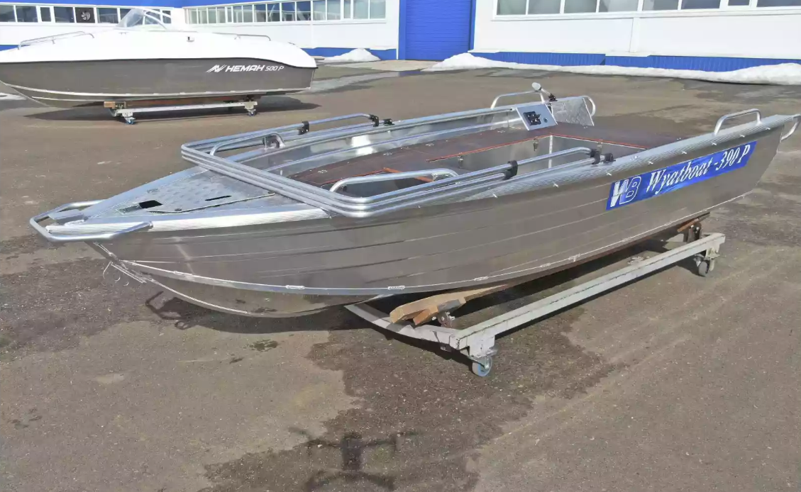 Алюминиевая лодка Wyatboat-390РМ в Долгопрудном