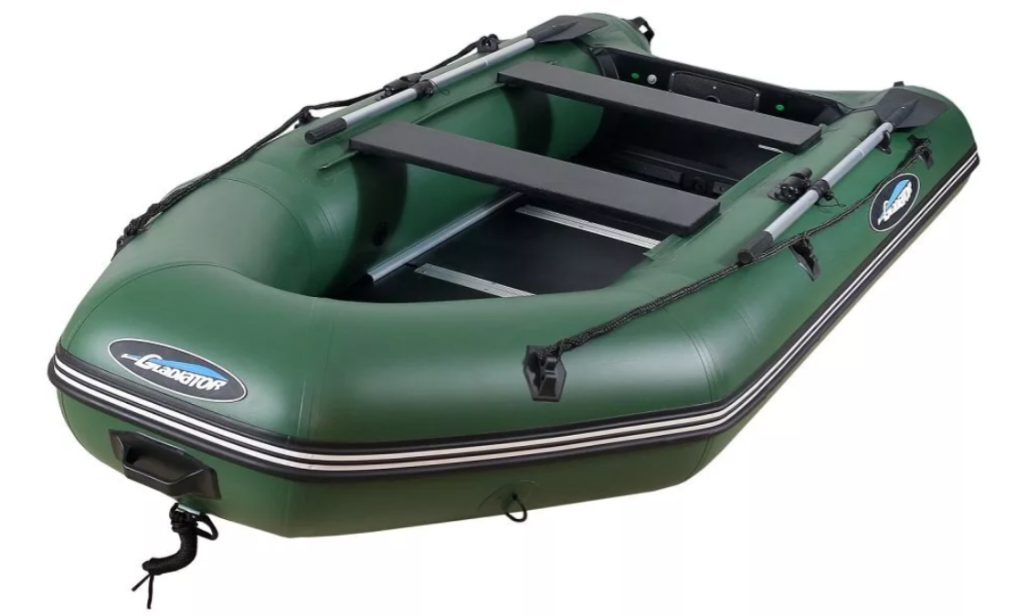 МОТОРНО-ГРЕБНАЯ ЛОДКА ПВХ GLADIATOR А 340 ТК С ФАНЕРНЫМ ПОЛОМ в Долгопрудном