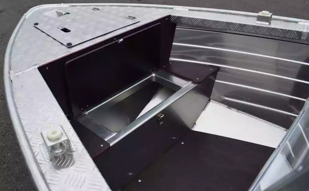Алюминиевая лодка Wyatboat-390 DCM Увеличенный борт в Долгопрудном