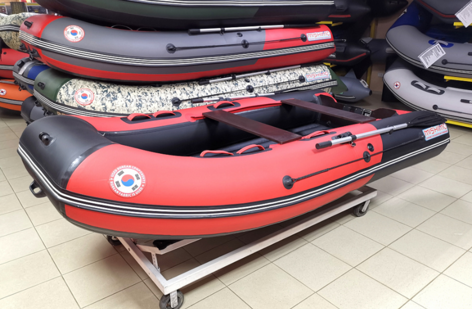 КОМПЛЕКТ Лодка MISHIMO PRO 350 + ЛОДОЧНЫЙ МОТОР MARLIN MP 9.9 (20) AMHS PRO в Долгопрудном