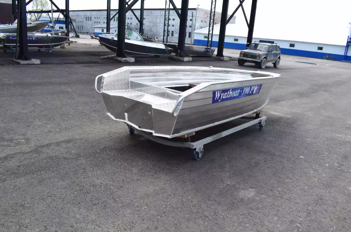 Алюминиевая лодка Wyatboat-390Р Увеличенный борт в Долгопрудном
