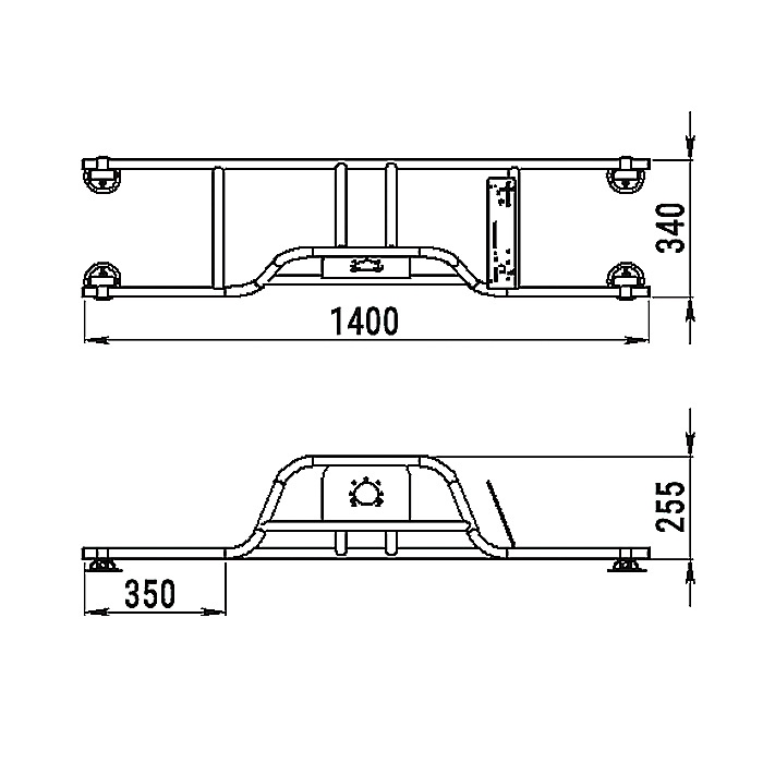 Стойка рулевая с бортовым креплением малая в Долгопрудном