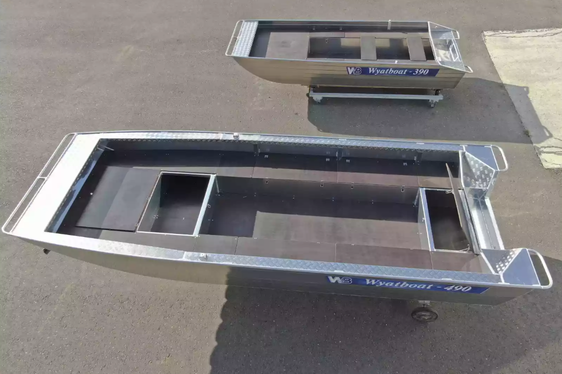 Алюминиевая лодка Wyatboat-490 Jonboat в Долгопрудном