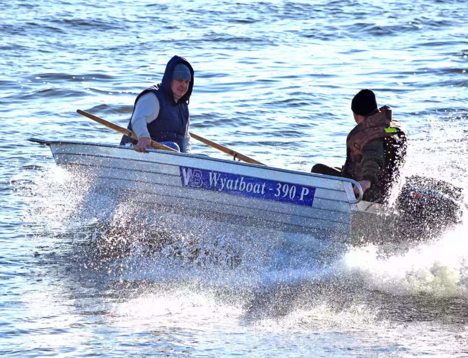 Алюминиевая лодка Wyatboat-390 P в Долгопрудном