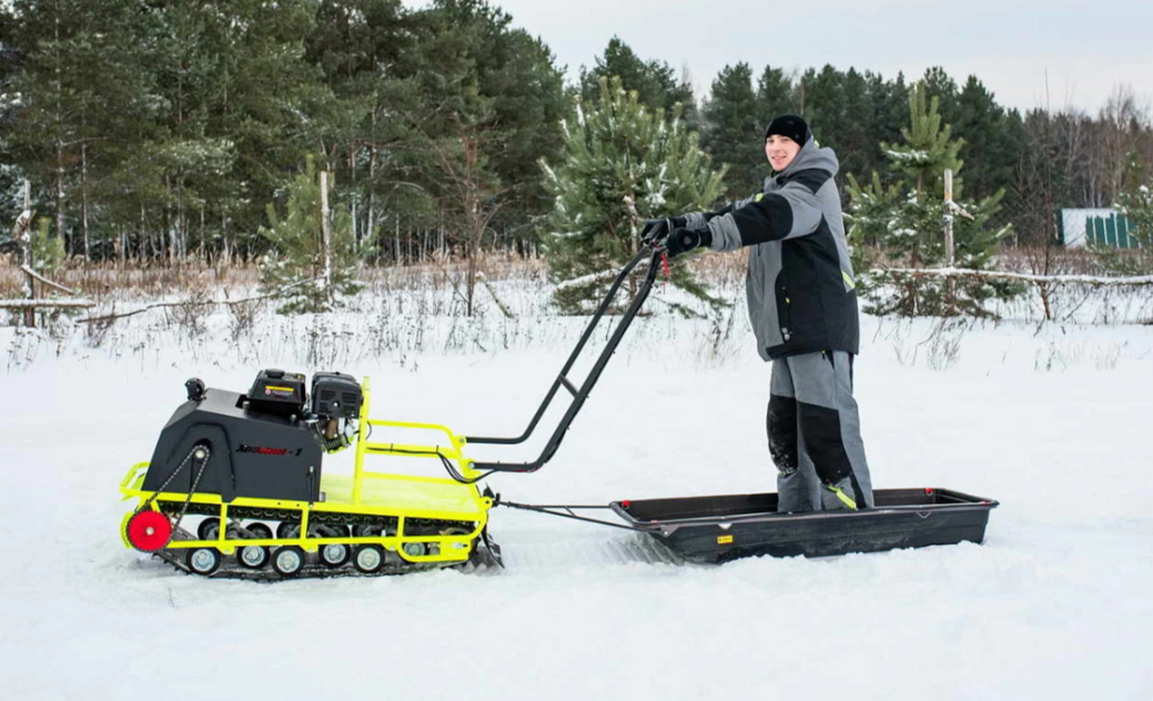 Мотобуксировщик Бурлак ХОЗЯИН-1 (капот ткань) в Долгопрудном