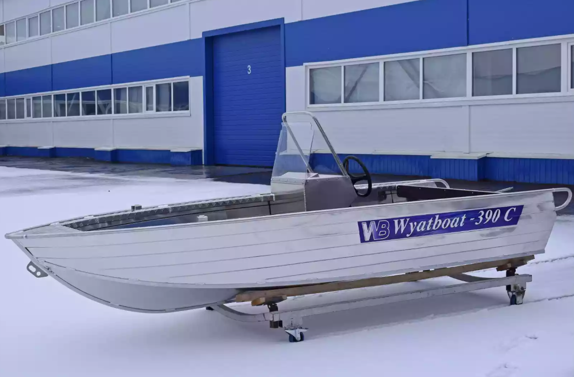 Алюминиевая лодка Wyatboat-390 C в Долгопрудном