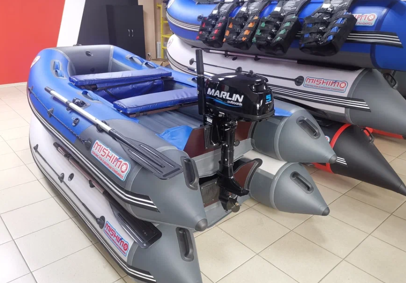 КОМПЛЕКТ ЛОДКА MISHIMO LITE 315 + МОТОР 5л.с в Долгопрудном