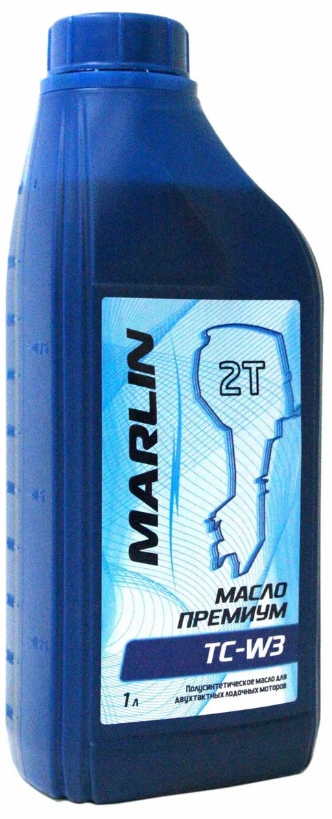 МАСЛО ПОЛУСИНТЕТИЧЕСКОЕ MARLIN ПРЕМИУМ 2Т, TC-W3, 1 ЛИТР в Долгопрудном
