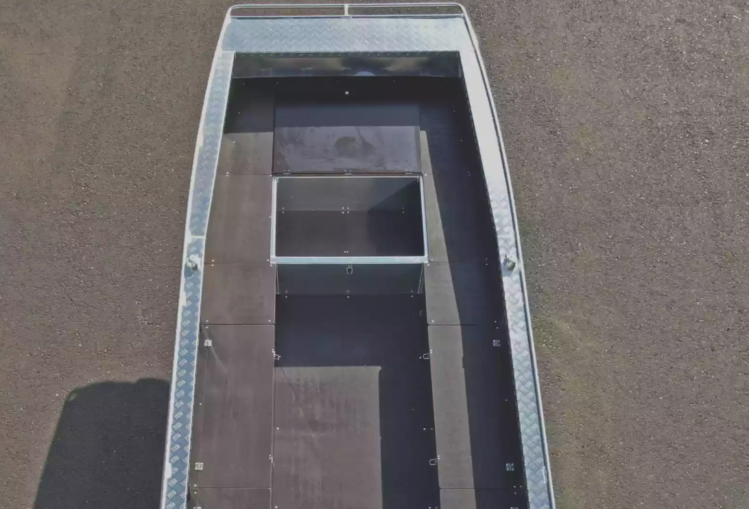 Алюминиевая лодка Wyatboat-490 Jonboat в Долгопрудном