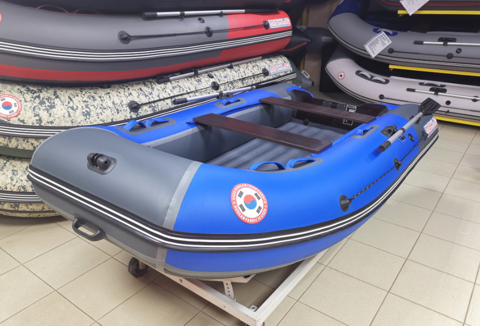 КОМПЛЕКТ Лодка MISHIMO PRO 350 + ЛОДОЧНЫЙ МОТОР MARLIN MP 9.9 (20) AMHS PRO в Долгопрудном