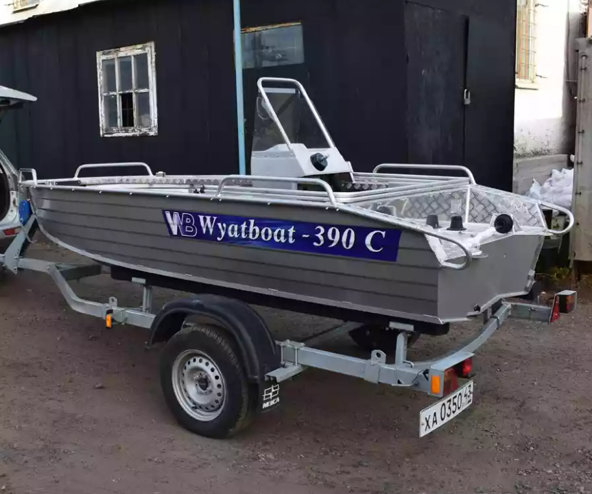 Алюминиевая лодка Wyatboat-390 C в Долгопрудном
