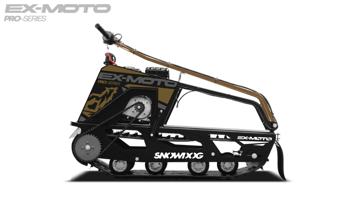 Мотобуксировщик EX-MOTO SNOWDOG S380 8л.с. в Долгопрудном