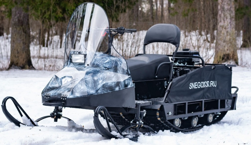 Миниснегоход Бурлак Егерь Экспедитор 15 л.с. , реверс, тормоз, капот белый в Долгопрудном