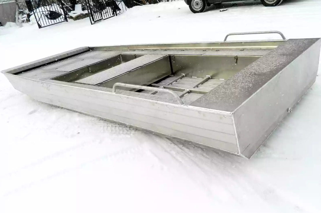 Алюминиевая лодка Wyatboat-390 Jonboat в Долгопрудном