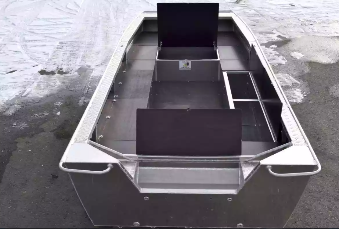 Алюминиевая лодка Wyatboat-490 Jonboat в Долгопрудном