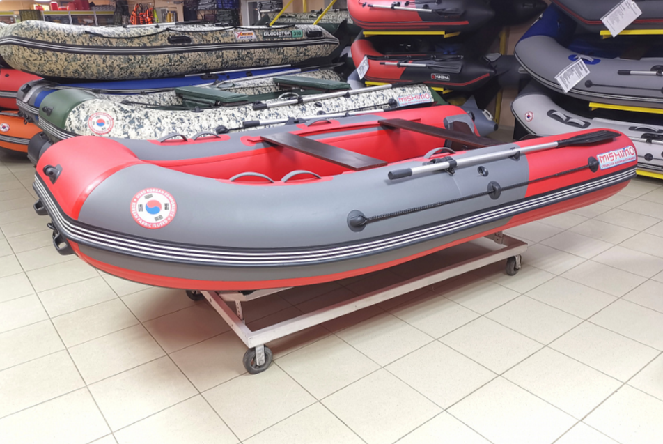 КОМПЛЕКТ Лодка MISHIMO PRO 350 + ЛОДОЧНЫЙ МОТОР MARLIN MP 9.9 (20) AMHS PRO в Долгопрудном