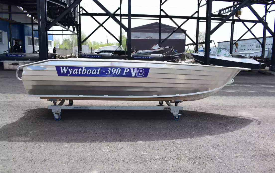 Алюминиевая лодка Wyatboat-390Р Увеличенный борт в Долгопрудном