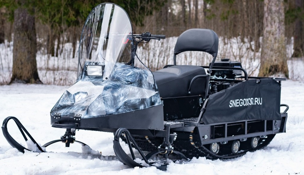 Миниснегоход Бурлак Егерь Экспедитор 15 л.с. , реверс, тормоз, капот белый в Долгопрудном