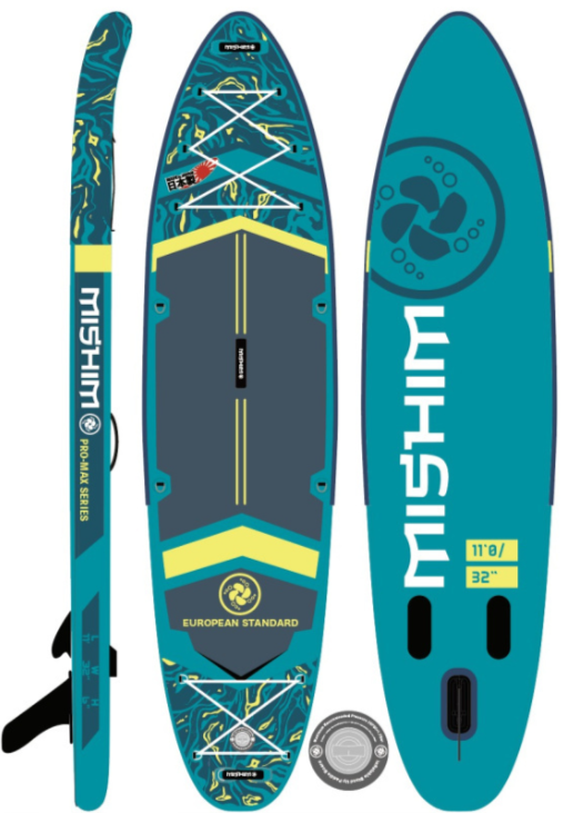 SUP (САП) Доска MISHIMO PRO-MAX Light Teal 11’ (335см) в Долгопрудном