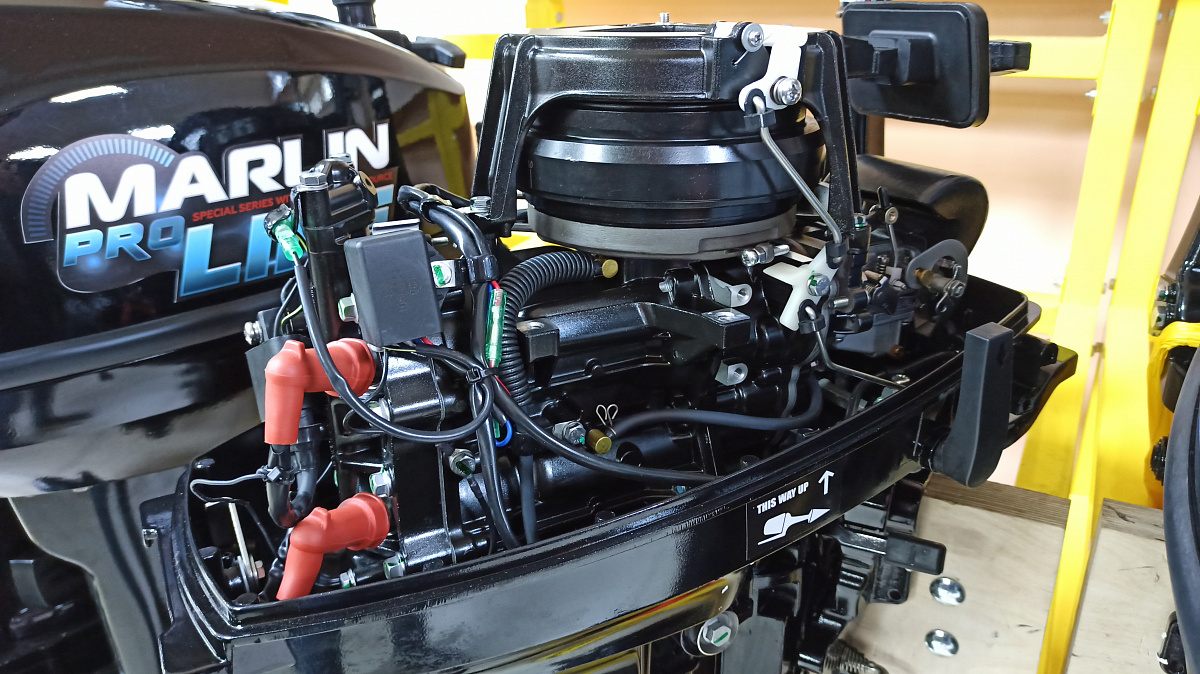 КОМПЛЕКТ Лодка MISHIMO PRO 350 + ЛОДОЧНЫЙ МОТОР MARLIN MP 9.9 (20) AMHS PRO в Долгопрудном