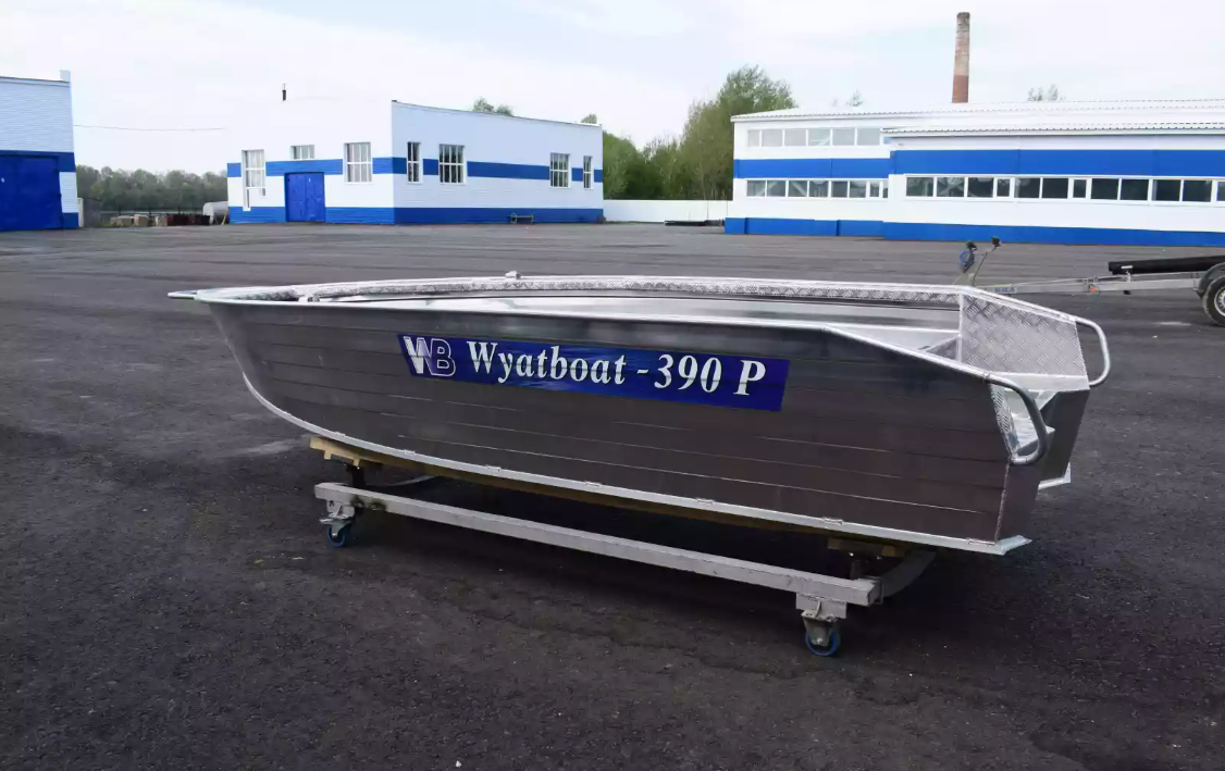 Алюминиевая лодка Wyatboat-390Р Увеличенный борт в Долгопрудном