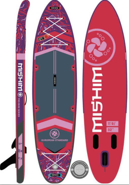SUP (САП) Доска MISHIMO PRO-MAX Viva Magenta 10.8’ (330см) в Долгопрудном