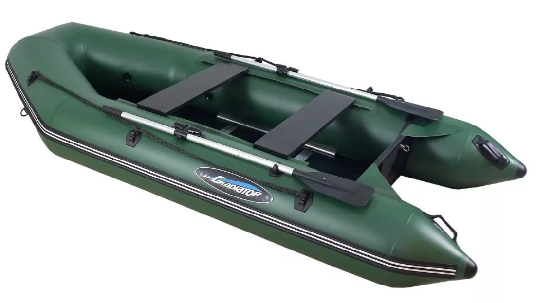 МОТОРНО-ГРЕБНАЯ ЛОДКА ПВХ GLADIATOR А 340 ТК С ФАНЕРНЫМ ПОЛОМ в Долгопрудном