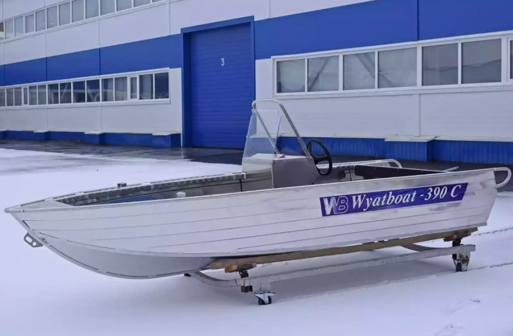 Алюминиевая лодка Wyatboat-390 C в Долгопрудном