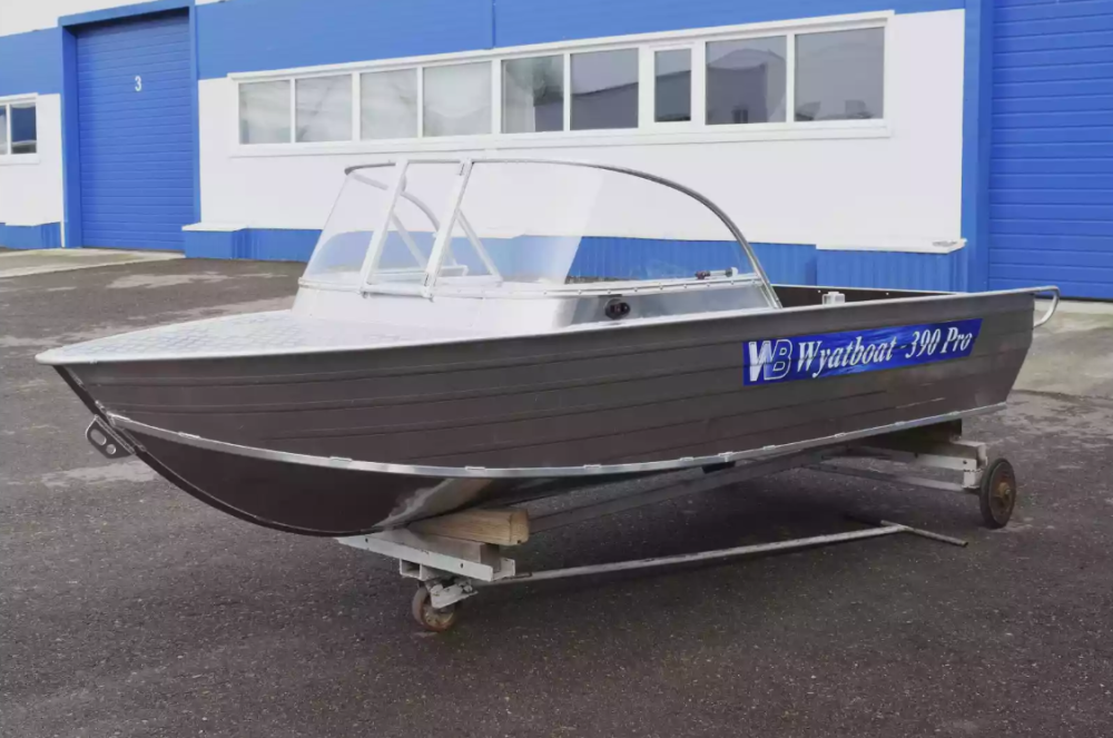 Алюминиевая лодка Wyatboat-390 Pro в Долгопрудном