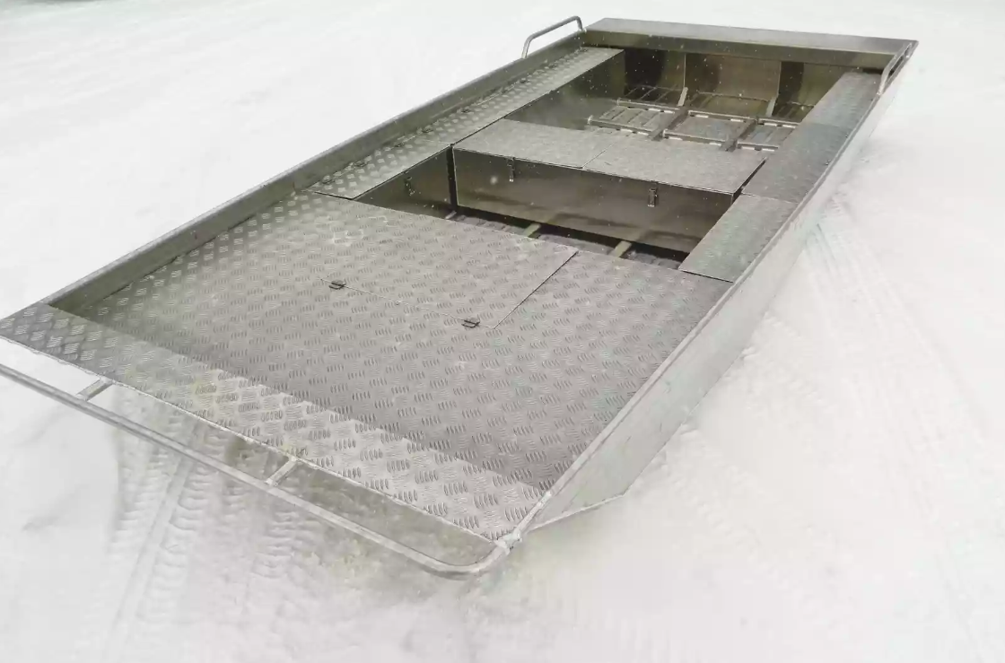 Алюминиевая лодка Wyatboat-390 Jonboat в Долгопрудном
