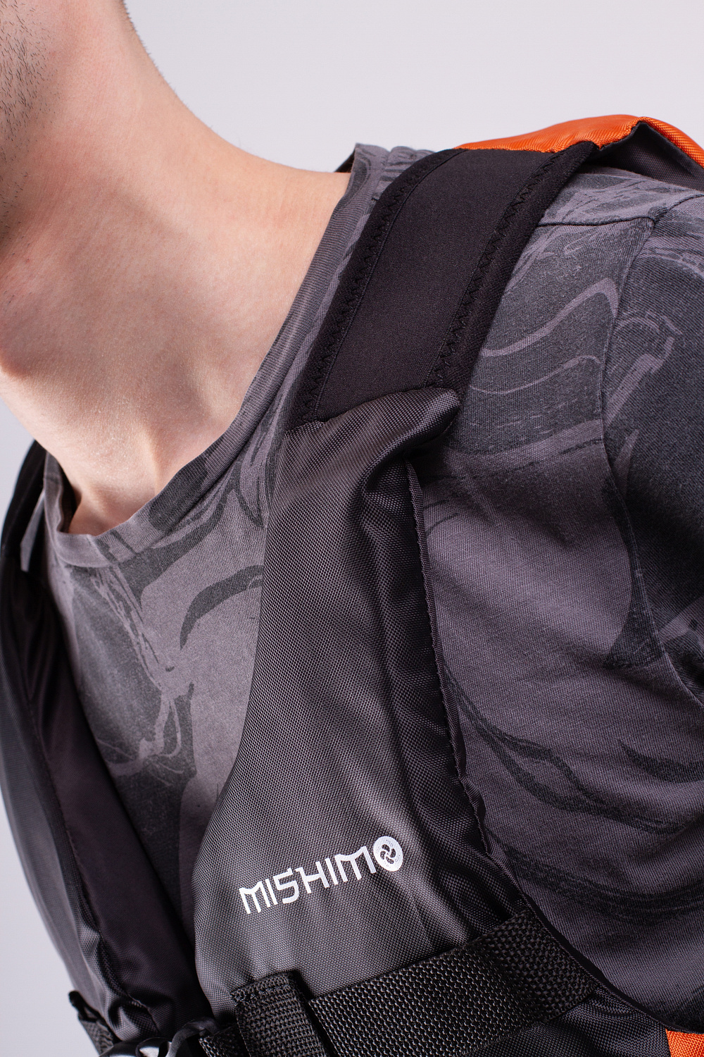 Жилет спасательный MISHIMO PRO Премиум качества Черно-оранжевый в Долгопрудном