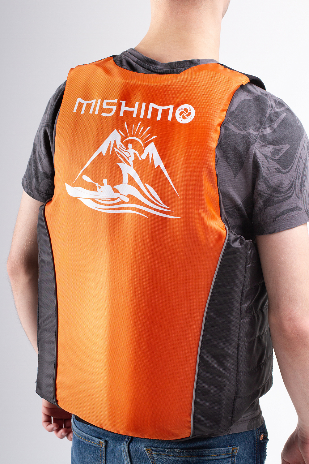 Жилет спасательный MISHIMO PRO Премиум качества Черно-оранжевый в Долгопрудном